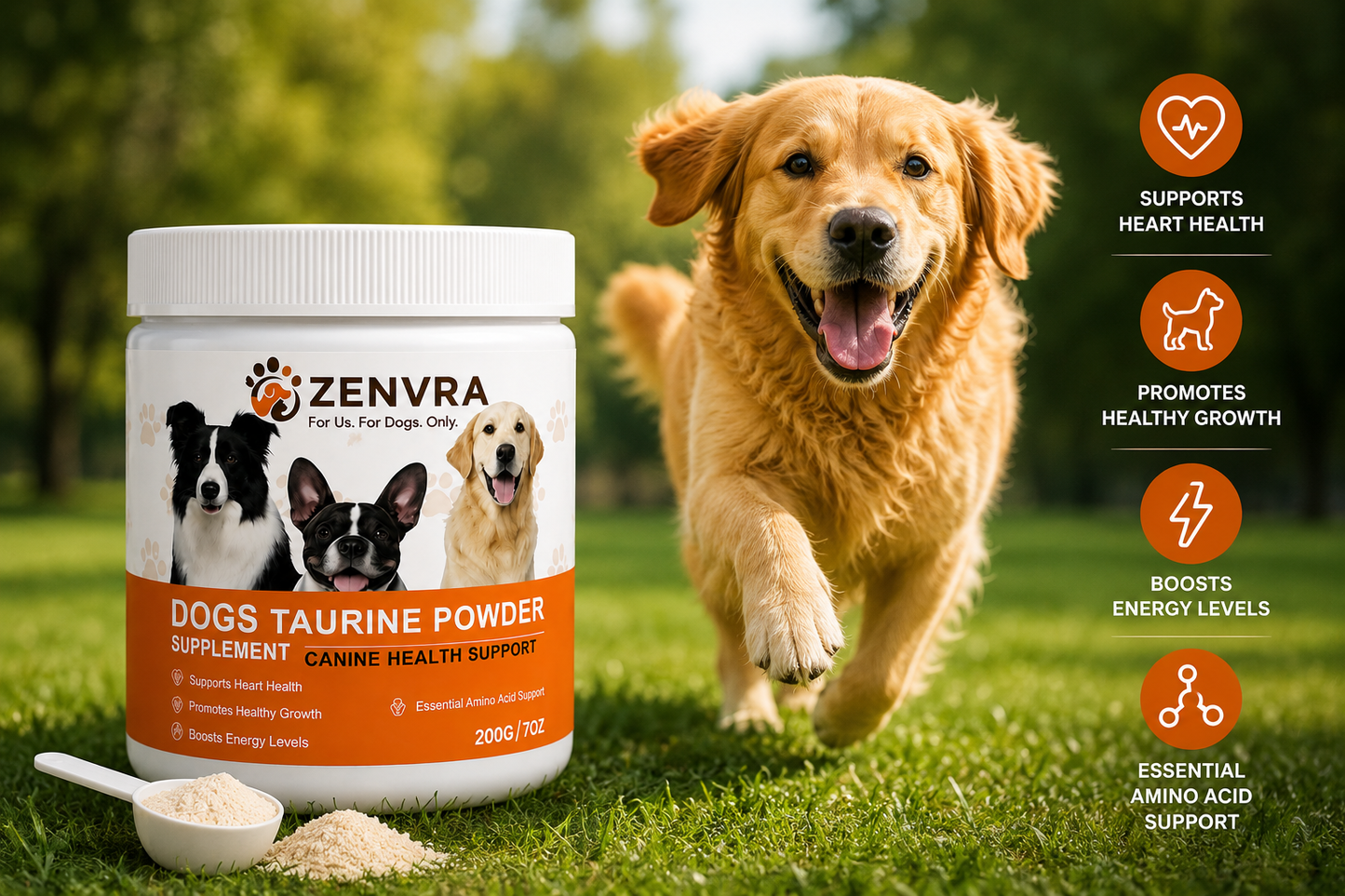 Dogs Taurine Powder Supplement